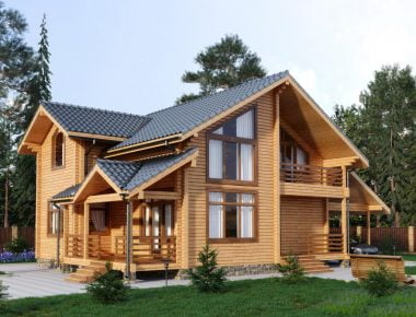 красивые деревянные дома фото