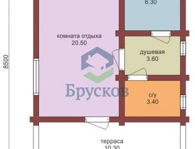 планировка бани