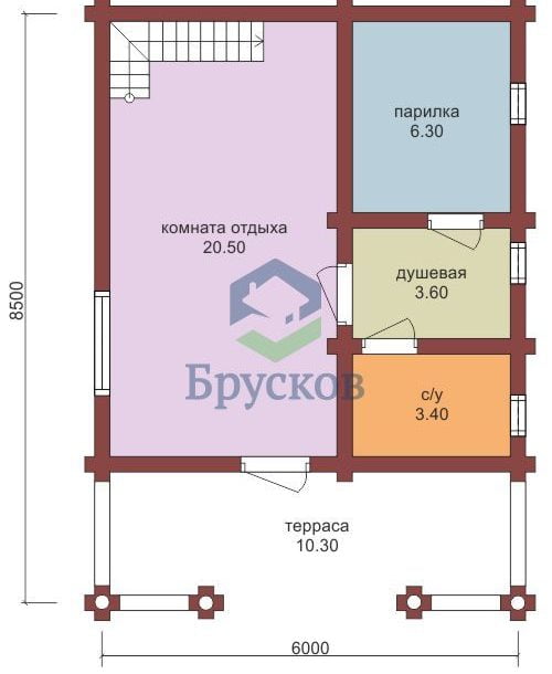 планировка бани